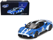 Maserati MC20 #1 Blue with White Stripes and Black Top "Maserati Performance Experience" 1/64 Diecast Model Car by BBR image 4