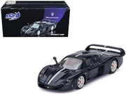 Maserati MC12 Stradale Blue Metallic with White Stripe 1/64 Diecast Model Car by BBR image 3