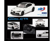 Alfa Romeo Giulia GTA White with Carbon Top 1/64 Diecast Model Car by BBR image 3