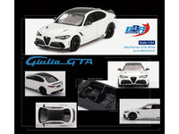 Alfa Romeo Giulia GTA White with Carbon Top 1/64 Diecast Model Car by BBR image 3