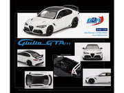 Alfa Romeo Giulia GTAm White with Carbon Top 1/64 Diecast Model Car by BBR image 3