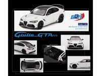 Alfa Romeo Giulia GTAm White with Carbon Top 1/64 Diecast Model Car by BBR image 3