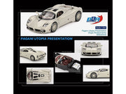 Pagani Utopia Presentation Grigio Rinascimento Silver 1/64 Diecast Model Car by BBR image 3