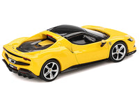 Ferrari 296 GTB Giallo Modena Yellow with Black Top 1/64 Diecast Model Car by BBR image 3