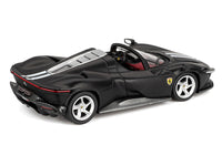 Ferrari Daytona SP3 Matt Black with White Stripes and Red Interior 1/64 Diecast Model Car by BBR image 3