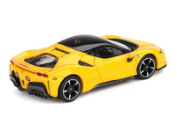 Ferrari SF90 Giallo Modena Yellow with Black Top 1/64 Diecast Model Car by BBR image 3