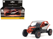 Can-Am Maverick X3 X RS Turbo RR Chalk Gray and Magma Red with Driver Figure 1/32 Diecast Model by BRP Models image 3