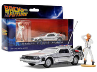 DMC DeLorean Time Machine with Doc Brown Figure "Back to the Future" (1985) Movie Diecast Model Car by Corgi image 2