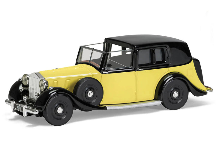 Rolls Royce Phantom III Sedanca de Ville Yellow with Black Top James Bond 007 "Goldfinger" (1964) Movie Diecast Model by Corgi image 2