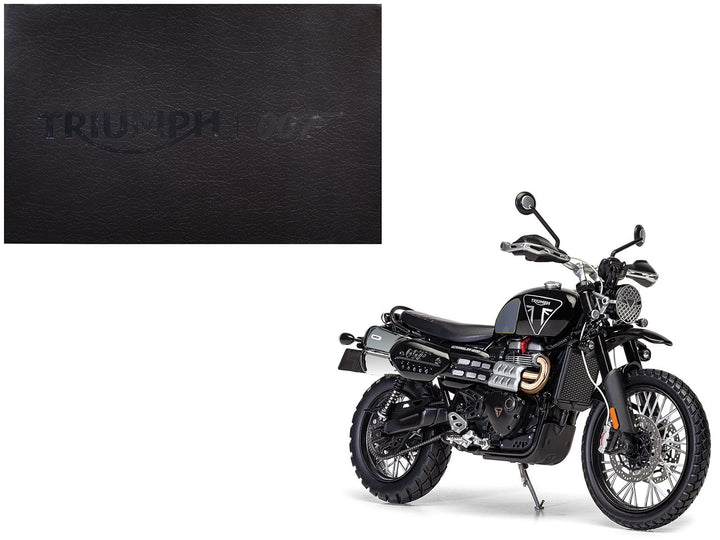 Triumph Scrambler 1200 "Bond Edition" Motorcycle Black 007 James Bond "No Time to Die" (2021) Movie 1/12 Diecast Model by Corgi image 2