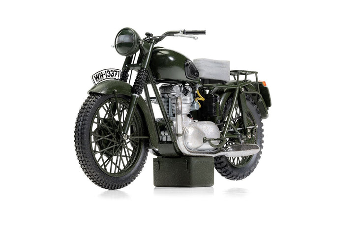 Triumph TR6 Trophy Motorcycle Dark Green (Weathered) "The Great Escape" (1963) Movie Diecast Model by Corgi image 2