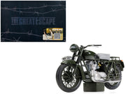 Triumph TR6 Trophy Motorcycle Dark Green (Weathered) "The Great Escape" (1963) Movie Diecast Model by Corgi image 3