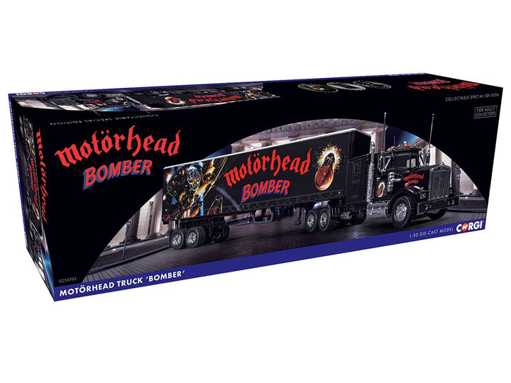 "Motorhead Bomber" Transport Truck Black 1/50 Diecast Model by Corgi image 2