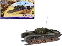 Churchill Mk.IV Tank "'To Catch a Tiger' 'Toledo' C Squadron 14 Troop 21st Army Tank Brigade Tunisia" (1943) British Royal Army "Military Legends" Series 1/50 Diecast Model by Corgi image 4