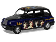 The Beatles London Taxi RHD (Right Hand Drive) "Lady Madonna" Black and Dark Blue with Graphics Diecast Model by Corgi image 2