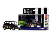 The Beatles London Taxi RHD (Right Hand Drive) "Lady Madonna" Black and Dark Blue with Graphics Diecast Model by Corgi image 3
