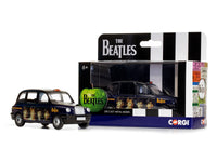 The Beatles London Taxi RHD (Right Hand Drive) "Lady Madonna" Black and Dark Blue with Graphics Diecast Model by Corgi image 3