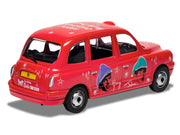 The Beatles London Taxi RHD (Right Hand Drive) "Christmas Taxi" Red with Graphics Diecast Model by Corgi image 3