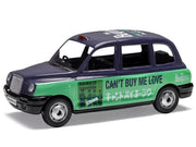 The Beatles London Taxi RHD (Right Hand Drive) "Can't Buy Me Love" Blue and Green with Graphics Diecast Model by Corgi image 2