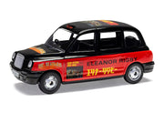 The Beatles London Taxi RHD (Right Hand Drive) "Eleanor Rigby - Yellow Submarine" Black and Red with Graphics Diecast Model by Corgi image 2