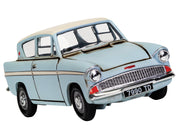 Flying Ford Anglia RHD (Right Hand Drive) Light Blue with White Top (Weathered) with Harry and Ron Figures "Harry Potter" Movie Series Diecast Model by Corgi image 3