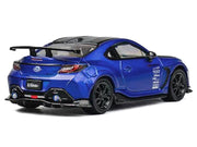 Subaru BRZ Varis Arising-1 RHD (Right Hand Drive) Blue Metallic with Carbon Hood and Top and Extra Wheels 1/64 Diecast Model Car by CM Models image 3