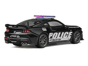 Ford Mustang Dark Horse "Police Interceptor" Black 1/64 Diecast Model Car by CM Models image 3