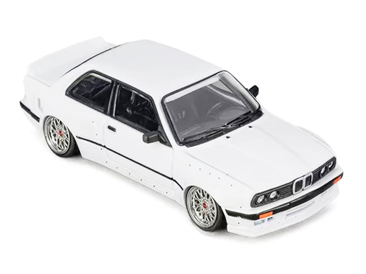 Pandem E30 V1 White with Extra Wheels 1/64 Diecast Model Car by CM Models image 2