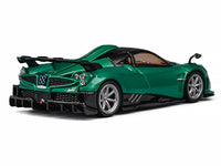 Pagani Imola Emerald Green Metallic with Carbon Top and Extra Wheels 1/64 Diecast Model Car by CM Model image 3