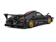 Pagani Zonda Revolucion Carbon with Red and Gold Stripes and Extra Wheels 1/64 Diecast Model Car by CM Models image 3