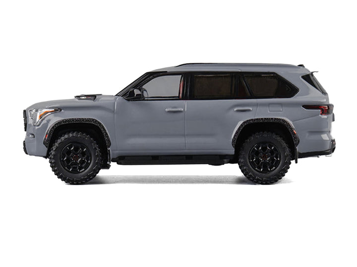 2024 Toyota Sequoia Cement Gray with Red Interior 1/64 Diecast Model Car by CM Models image 2