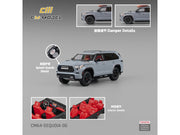 2024 Toyota Sequoia Cement Gray with Red Interior 1/64 Diecast Model Car by CM Models image 5