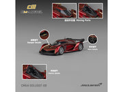 McLaren Solus GT Wine Red Metallic with Gold Stripes 1/64 Diecast Model Car by CM Model image 5