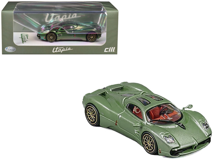 Pagani Utopia Green Metallic 1/64 Diecast Model Car by CM Model image 3