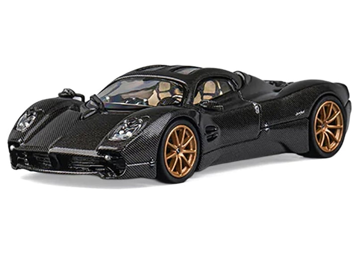 Pagani Utopia Full Carbon with Gold Wheels 1/64 Diecast Model Car by CM Model image 2