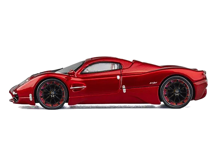 Pagani Utopia Red Metallic with Red Carbon Top 1/64 Diecast Model Car by CM Model image 2