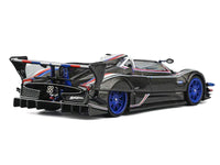 Pagani Zonda Revo Barchetta Carbon with Red White and Blue Stripes 1/64 Diecast Model Car by CM Model image 3