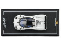 Pagani Zonda F Pearl White with Black Top 1/64 Diecast Model Car by CM Model image 4