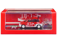 Honda City Turbo II RHD (Right Hand Drive) Red and White "Coca-Cola" with Honda Motocompo Scooter 1/64 Diecast Model Car by Inno Models image 2