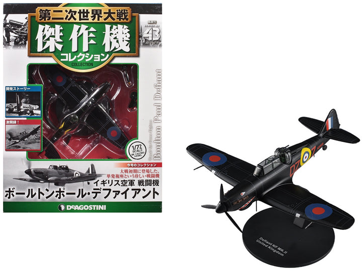 Boulton Paul Defiant Aircraft "No. 151 Squadron" British Royal Air Force 1/72 Diecast Model by DeAgostini image 2