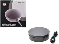 Mini Turntable Rotating Display Stand 4.75" with Black Base for 1/64 Scale Model Cars image 3