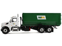 Peterbilt 567 Refuse Garbage Truck with 40 Yard Roll-Off Container "Waste Management" White and Green 1/34 Diecast Model by First Gear image 3
