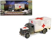 Opel-Blitz Kfz.305 Ambulance Gray and White (Weathered) "German Army" "Armoured Fighting Vehicle" Series 1/32 Diecast Model by Forces of Valor image 4