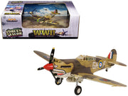 Curtiss P-40B Tomahawk MK IIB Aircraft Fighter "112 Squadron (Royal Air Force) AK402 GA-F North Africa" (October 1941) "WW2 Aircrafts Series" 1/72 Diecast Model by Forces of Valor image 4