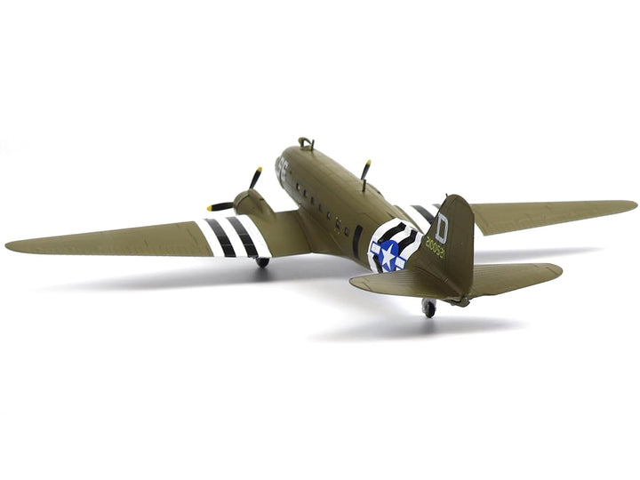 Douglas C-47 Skytrain Transport Aircraft "Night Fright 79th Troop Carrier Squadron 436th Troop Carrier Group D-Day" (1944) United States Army Air Forces 1/100 Diecast Model image 2