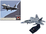Lockheed Martin F-22A Raptor Stealth Aircraft "27th Figher Squadron 1st Operations Group Langley AFB" (2005) United States Air Force 1/100 Diecast Model Airplane image 4