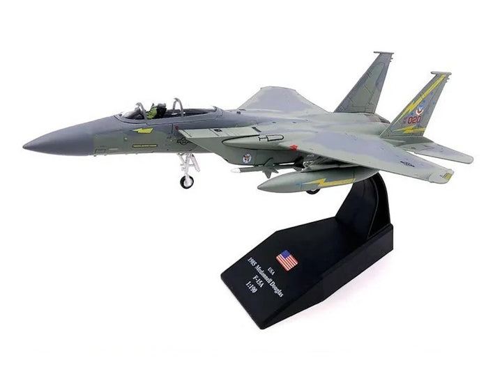 McDonnell Douglas F-15A Eagle Aircraft "Spittin Kittens 5th Fighter-Interceptor Squadron Tactical Air Command Minot AFB" (1985) United States Air Force 1/100 Diecast Model Airplane image 2