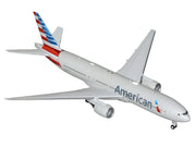 Boeing 777-200ER Commercial Aircraft "American Airlines" (N788AN) Silver with Striped Tail "Gemini 200" 1/200 Diecast Model Airplane by GeminiJets image 2