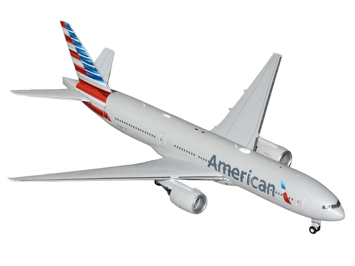 Boeing 777-200ER Commercial Aircraft "American Airlines" (N788AN) Silver with Striped Tail "Gemini 200" 1/200 Diecast Model Airplane by GeminiJets image 2