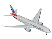 Boeing 777-200ER Commercial Aircraft with Flaps Down "American Airlines" (N788AN) Silver with Striped Tail "Gemini 200" 1/200 Diecast Model Airplane by GeminiJets image 2